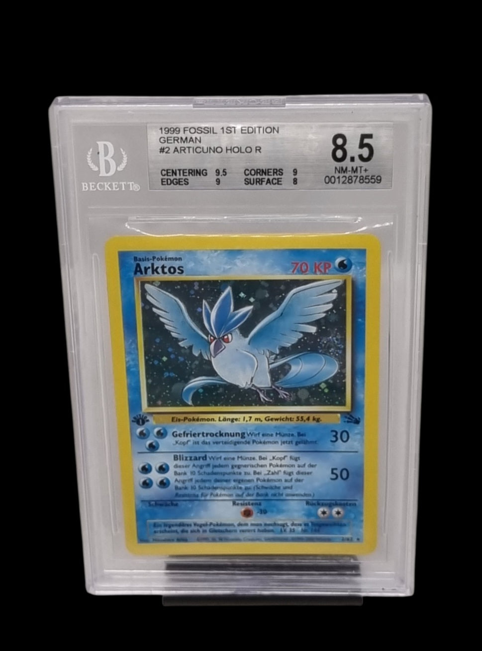 Pokemon - Arktos #2/62 - BGS 8.5 [DE]